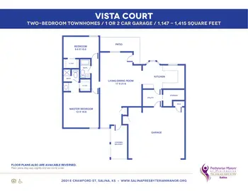 Floorplan of Salina Presbyterian Manor, Assisted Living, Nursing Home, Independent Living, CCRC, Salina, KS 9