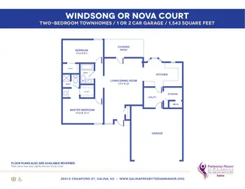 Floorplan of Salina Presbyterian Manor, Assisted Living, Nursing Home, Independent Living, CCRC, Salina, KS 11