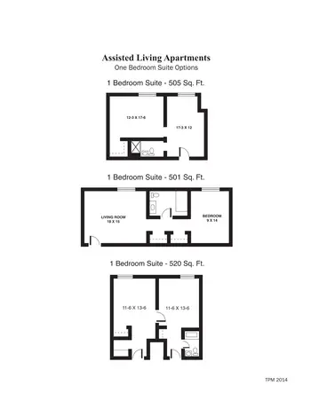 Floorplan of Topeka Presbyterian Manor, Assisted Living, Nursing Home, Independent Living, CCRC, Topeka, KS 3