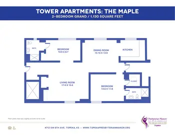 Floorplan of Topeka Presbyterian Manor, Assisted Living, Nursing Home, Independent Living, CCRC, Topeka, KS 16