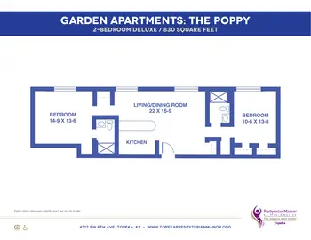 Floorplan of Topeka Presbyterian Manor, Assisted Living, Nursing Home, Independent Living, CCRC, Topeka, KS 18