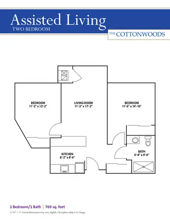 Floorplan of Wichita Presbyterian Manor, Assisted Living, Nursing Home, Independent Living, CCRC, Wichita, KS 4