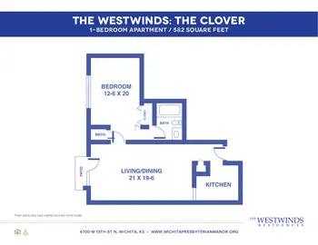 Floorplan of Wichita Presbyterian Manor, Assisted Living, Nursing Home, Independent Living, CCRC, Wichita, KS 14