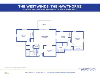 Floorplan of Wichita Presbyterian Manor, Assisted Living, Nursing Home, Independent Living, CCRC, Wichita, KS 15