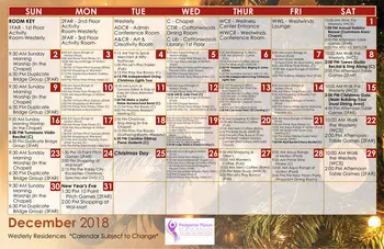 Activity Calendar of Wichita Presbyterian Manor, Assisted Living, Nursing Home, Independent Living, CCRC, Wichita, KS 11