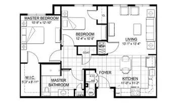 Floorplan of Ware Presbyterian Village, Assisted Living, Nursing Home, Independent Living, CCRC, Oxford, PA 5