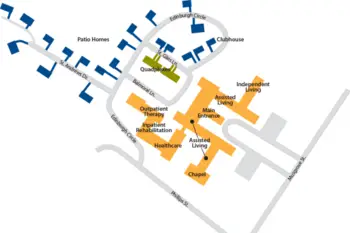 Campus Map of The Clinton Presbyterian Community, Assisted Living, Nursing Home, Independent Living, CCRC, Clinton, SC 1