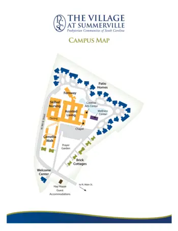 Campus Map of The Village at Summerville, Assisted Living, Nursing Home, Independent Living, CCRC, Summerville, SC 1