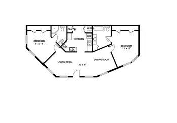Floorplan of The Villages of Dallas, Assisted Living, Nursing Home, Independent Living, CCRC, Dallas, TX 4