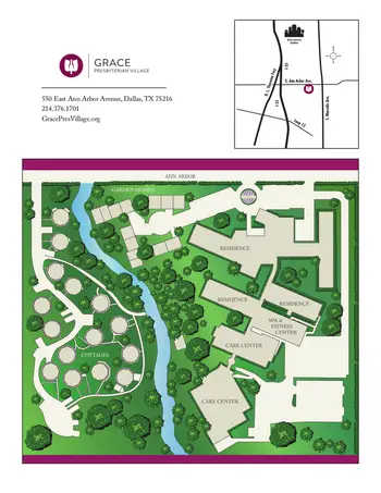 Campus Map of The Villages of Dallas, Assisted Living, Nursing Home, Independent Living, CCRC, Dallas, TX 1