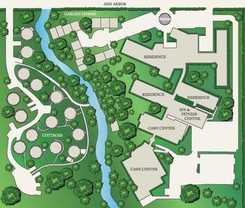 Campus Map of The Villages of Dallas, Assisted Living, Nursing Home, Independent Living, CCRC, Dallas, TX 2