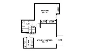 Floorplan of Presbyterian Village North, Assisted Living, Nursing Home, Independent Living, CCRC, Dallas, TX 1