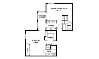 Floorplan of Presbyterian Village North, Assisted Living, Nursing Home, Independent Living, CCRC, Dallas, TX 2