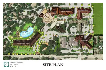 Campus Map of Presbyterian Village North, Assisted Living, Nursing Home, Independent Living, CCRC, Dallas, TX 2