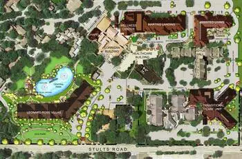 Campus Map of Presbyterian Village North, Assisted Living, Nursing Home, Independent Living, CCRC, Dallas, TX 1