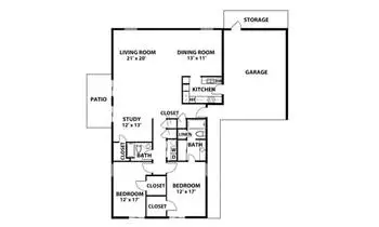Floorplan of Presbyterian Village North, Assisted Living, Nursing Home, Independent Living, CCRC, Dallas, TX 18