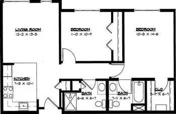 Floorplan of Boutwells Landing, Assisted Living, Nursing Home, Independent Living, CCRC, Oak Park Heights, MN 4