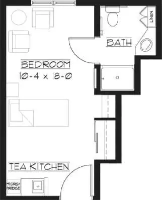 Floorplan of Boutwells Landing, Assisted Living, Nursing Home, Independent Living, CCRC, Oak Park Heights, MN 7