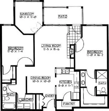 Floorplan of Boutwells Landing, Assisted Living, Nursing Home, Independent Living, CCRC, Oak Park Heights, MN 10