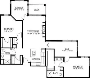Floorplan of Boutwells Landing, Assisted Living, Nursing Home, Independent Living, CCRC, Oak Park Heights, MN 12