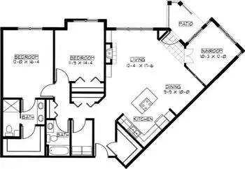Floorplan of Boutwells Landing, Assisted Living, Nursing Home, Independent Living, CCRC, Oak Park Heights, MN 13