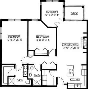Floorplan of Boutwells Landing, Assisted Living, Nursing Home, Independent Living, CCRC, Oak Park Heights, MN 14