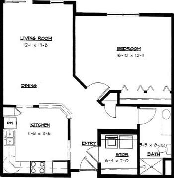 Floorplan of Boutwells Landing, Assisted Living, Nursing Home, Independent Living, CCRC, Oak Park Heights, MN 18