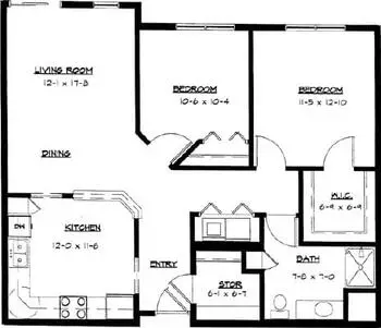 Floorplan of Boutwells Landing, Assisted Living, Nursing Home, Independent Living, CCRC, Oak Park Heights, MN 20