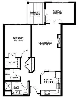 Floorplan of Folkestone, Assisted Living, Nursing Home, Independent Living, CCRC, Wayzata, MN 3