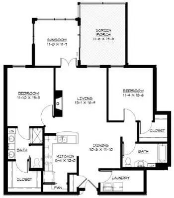 Floorplan of Folkestone, Assisted Living, Nursing Home, Independent Living, CCRC, Wayzata, MN 10