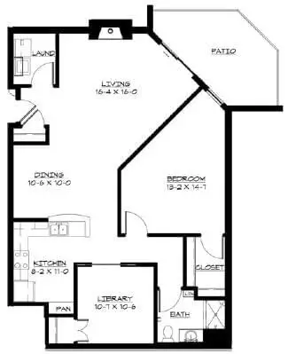 Floorplan of Folkestone, Assisted Living, Nursing Home, Independent Living, CCRC, Wayzata, MN 11