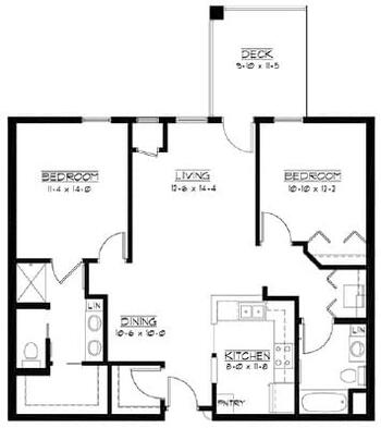 Floorplan of GracePointe Crossing, Assisted Living, Nursing Home, Independent Living, CCRC, Cambridge, MN 13