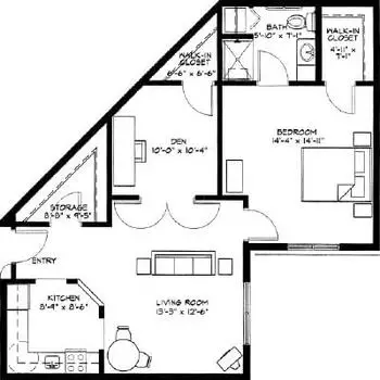 Floorplan of Highland Ridge, Assisted Living, Nursing Home, Independent Living, CCRC, Williamsburg, IA 3