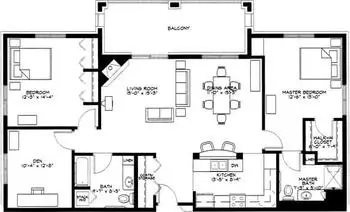 Floorplan of Highland Ridge, Assisted Living, Nursing Home, Independent Living, CCRC, Williamsburg, IA 10