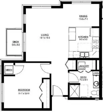 Floorplan of Maranatha, Assisted Living, Nursing Home, Independent Living, CCRC, Minneapolis, MN 7