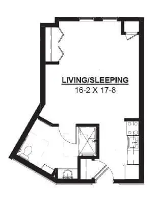 Floorplan of Mill Pond, Assisted Living, Nursing Home, Independent Living, CCRC, Ankeny, IA 2