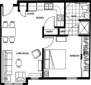 Floorplan of Mill Pond, Assisted Living, Nursing Home, Independent Living, CCRC, Ankeny, IA 15