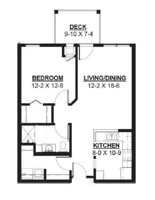 Floorplan of Mill Pond, Assisted Living, Nursing Home, Independent Living, CCRC, Ankeny, IA 18