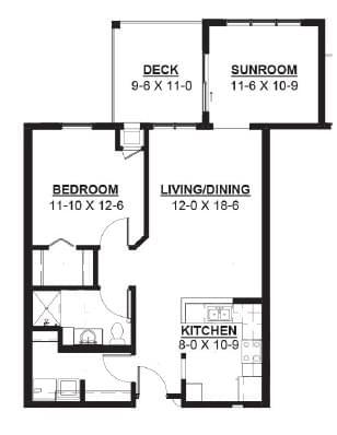 Floorplan of Mill Pond, Assisted Living, Nursing Home, Independent Living, CCRC, Ankeny, IA 20