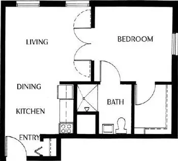 Floorplan of Presbyterian Homes of Bloomington, Assisted Living, Nursing Home, Independent Living, CCRC, Bloomington, MN 2