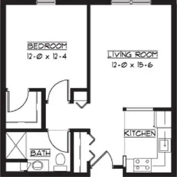 Floorplan of Waverly Gardens, Assisted Living, Nursing Home, Independent Living, CCRC, North Oaks, MN 1