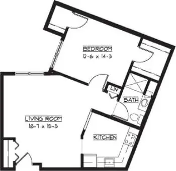 Floorplan of Waverly Gardens, Assisted Living, Nursing Home, Independent Living, CCRC, North Oaks, MN 5