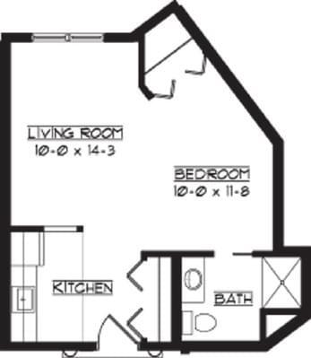 Floorplan of Waverly Gardens, Assisted Living, Nursing Home, Independent Living, CCRC, North Oaks, MN 13
