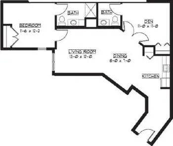 Floorplan of Waverly Gardens, Assisted Living, Nursing Home, Independent Living, CCRC, North Oaks, MN 14