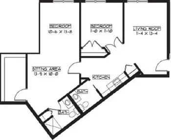 Floorplan of Waverly Gardens, Assisted Living, Nursing Home, Independent Living, CCRC, North Oaks, MN 15