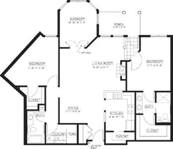 Floorplan of Waverly Gardens, Assisted Living, Nursing Home, Independent Living, CCRC, North Oaks, MN 19