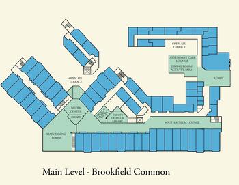 Campus Map of Regency Brookfield, Assisted Living, Nursing Home, Independent Living, CCRC, Brookfield, WI 3
