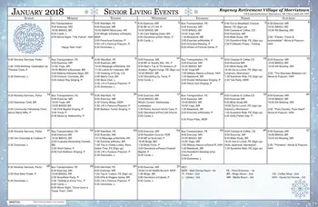 Activity Calendar of Regency Retirement Village Morristown, Assisted Living, Nursing Home, Independent Living, CCRC, Morristown, TN 5
