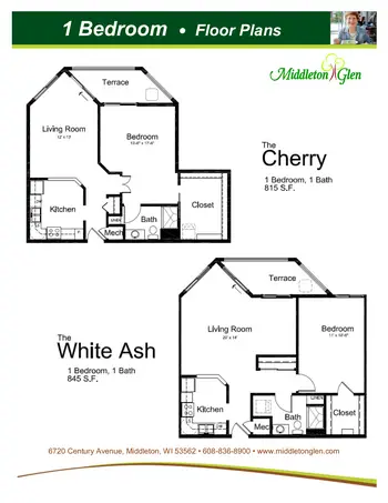 Floorplan of Middleton Glen, Assisted Living, Nursing Home, Independent Living, CCRC, Middleton, WI 6