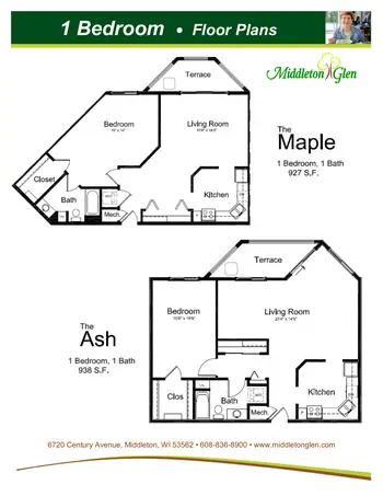 Floorplan of Middleton Glen, Assisted Living, Nursing Home, Independent Living, CCRC, Middleton, WI 7